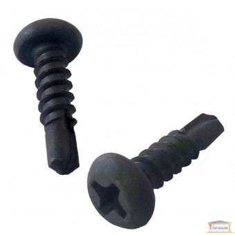Изображение Саморез 3,5х9,5 по металлу (черные) (клопы) купить в procom.ua