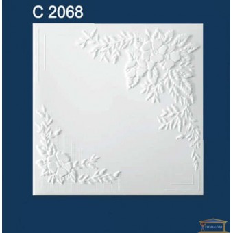 Изображение Плитка потолочная Солид 2068 (50*50 см) белая купить в procom.ua