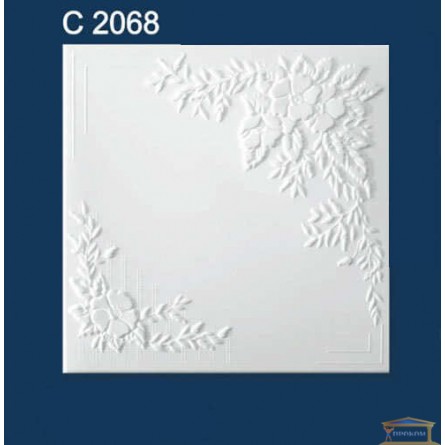 Изображение Плитка потолочная Солид 2068 (50*50 см) белая купить в procom.ua - изображение 1