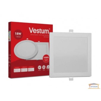Зображення Світильник світлодіод. Vestum 18w білий квадрат 4000к 1-VS-5205 купити в procom.ua