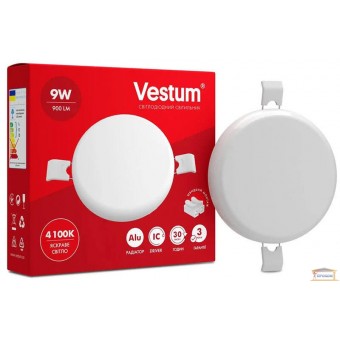 Изображение Светильник светодиодный Vestum 9W круг 4100К 1-VS-5502 купить в procom.ua