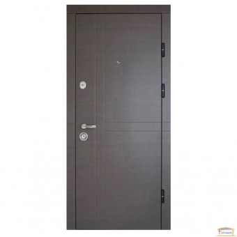 Изображение Дверь метал. ПК 180 V венге горизонт серый 960 правая купить в procom.ua