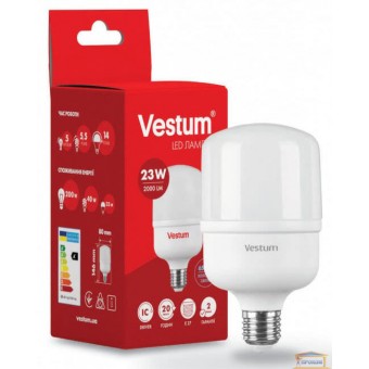 Зображення Лампа led Vestum Т80 23w 6500K E27 1-VS-1601 купити в procom.ua