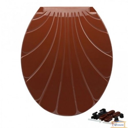 Изображение Сиденье для унитаза Ракушка коричневая купить в procom.ua - изображение 2