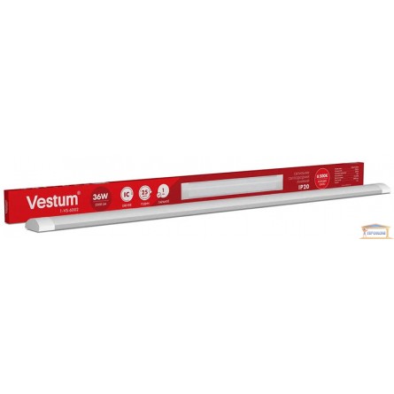 Зображення Світильник лінійний LED Vestum 1,2м 36W 6500К IP20 VS-6002 купити в procom.ua - зображення 1