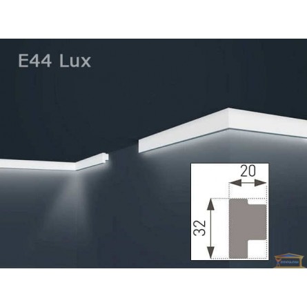 Изображение Плинтус потолочный Марбет Люкс Е-44 (2 м) купить в procom.ua - изображение 1