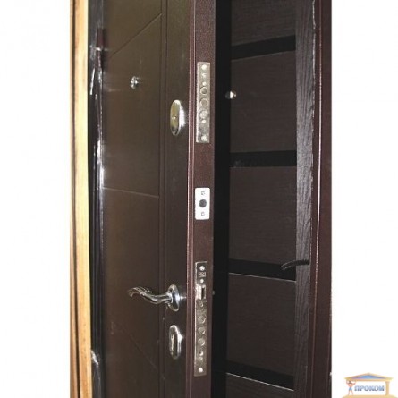 Изображение Дверь метал. БЦ Вензель орех коньячный 860 левая купить в procom.ua - изображение 3