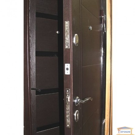Изображение Дверь метал. БЦ Вензель орех коньячный 860 правая купить в procom.ua - изображение 2