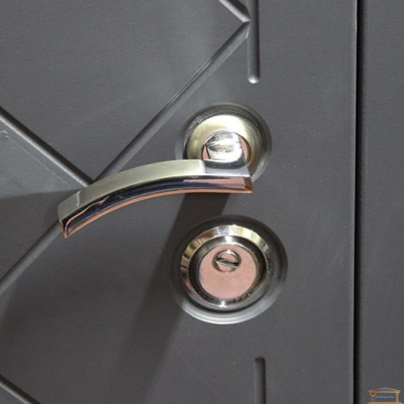 Изображение Дверь метал. П-3К 112 V левая 860 графит  декор 3D купить в procom.ua - изображение 2