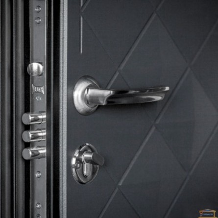 Изображение Дверь метал. П-3К 112 V левая 860 графит  декор 3D купить в procom.ua - изображение 4