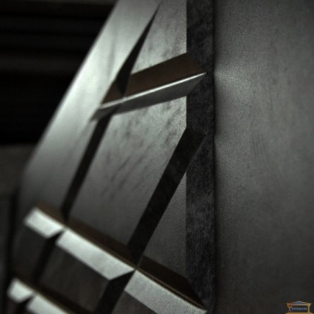 Зображення Двері метал. П-3К 116 ліва 860 Декор 4D мармур чорний купити в procom.ua - зображення 4