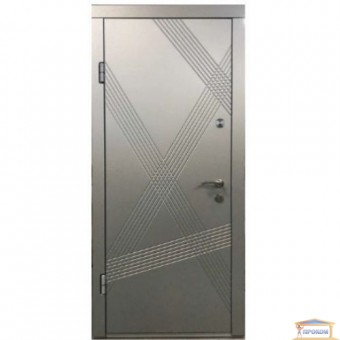 Изображение Дверь метал. ПК 163 V Грей/алюмин.тисненный 860 левая купить в procom.ua