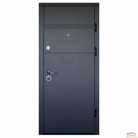 Изображение Дверь метал. ПК 188/193 Элит софт серый темн/бел.мат 960 правая купить в procom.ua - изображение 1