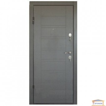 Зображення Двері метал. ПБ 206 венге сірий горизонт 860 ліва купити в procom.ua