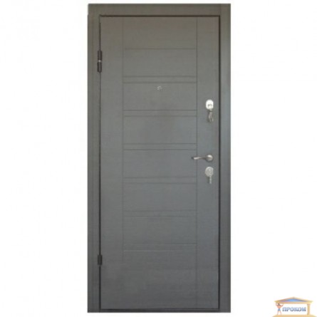 Изображение Дверь метал. ПБ 206 венге серый горизонт 860 левая купить в procom.ua - изображение 1