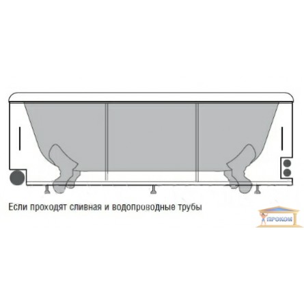 Зображення Екран під ванну Санта 1,7 * 0,5 білий (для сталевих ванн) купити в procom.ua - зображення 3