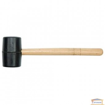 Изображение Молоток резиновый с дерев. ручкой, d-45mm 33550 купить в procom.ua