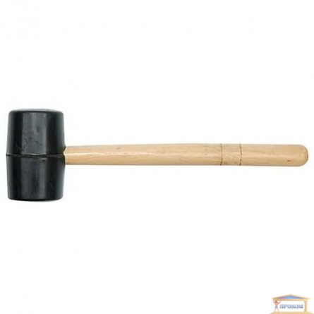 Зображення Молоток гумовий з дерев. ручкою, d-45mm 33550 купити в procom.ua - зображення 1