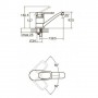 Зображення Змішувач для кухні MJ - 2b129c гусак прямий 150мм на шпильці купити в procom.ua - зображення 6