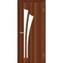 Изображение Дверь МДФ Модельные Пальма ПО 800 стекло сатин/орех купить в procom.ua - изображение 3