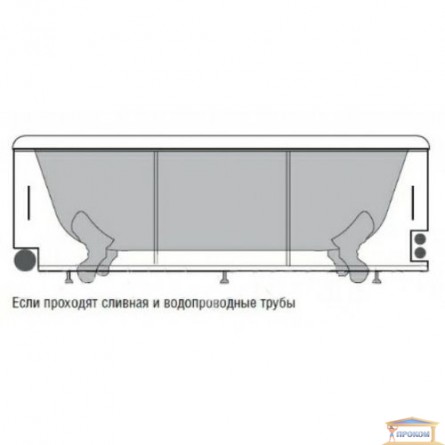 Зображення Екран під ванну Санта 1,2 * 0,56 білий (для акрилових ванн) купити в procom.ua - зображення 3