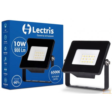 Зображення Прожектор LED Lectris 10W 900Лм 6500К 185-265V 1-LC-3001 купити в procom.ua - зображення 1