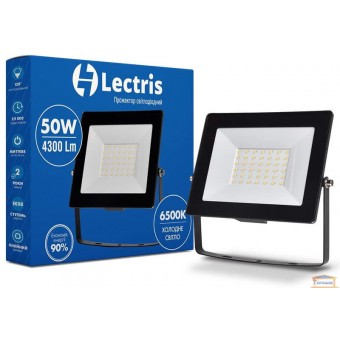 Изображение Прожектор LED Lectris 50W 4300Лм 6500К 185-265V 1-LC-3004 купить в procom.ua