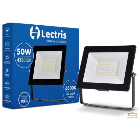 Изображение Прожектор LED Lectris 50W 4300Лм 6500К 185-265V 1-LC-3004 купить в procom.ua - изображение 1