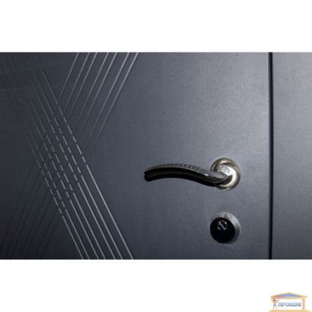 Зображення Двері метал. ПК 180/161 Віноріт антроціт / шато грей 960 ліва купити в procom.ua - зображення 2