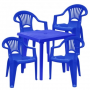 Изображение Стол квадратный пластиковый темно-синий купить в procom.ua - изображение 4