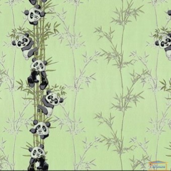 Изображение Обои флизелин. ДХН-1427/2 (1,06*10м ) панды декор салатовый купить в procom.ua