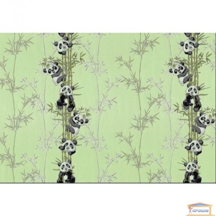 Изображение Обои флизелин. ДХН-1427/2 (1,06*10м ) панды декор салатовый купить в procom.ua - изображение 2