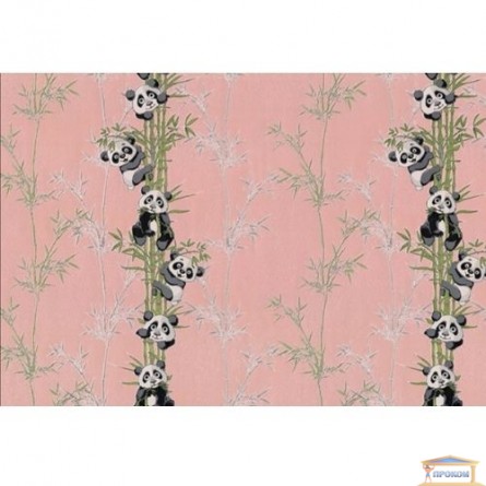 Изображение Обои флизелин. ДХН-1427/3 (1,06*10м ) панды декор розовый купить в procom.ua - изображение 2