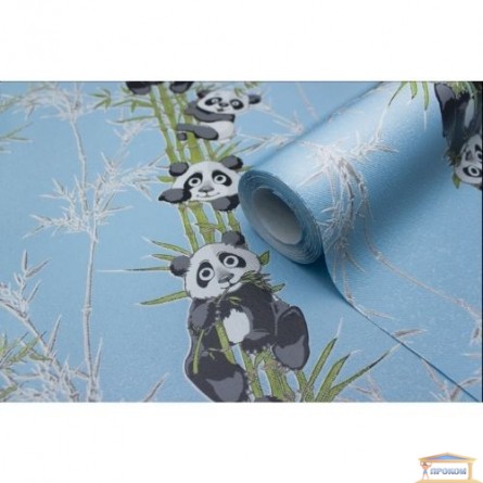 Изображение Обои флизелин. ДХН-1427/5 (1,06*10м ) панды декор голубой купить в procom.ua - изображение 3