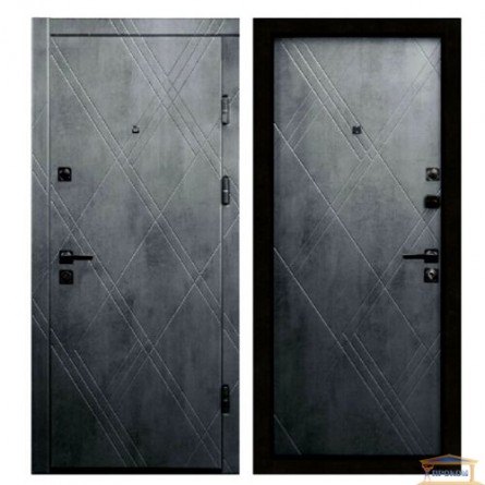 Изображение Дверь метал. ПК 266 Q бетон темный 960 правая купить в procom.ua - изображение 2