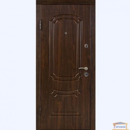 Изображение Дверь метал. ПО 01 левая  860 орех коньячный купить в procom.ua - изображение 1