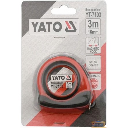 Изображение Рулетка с магнт. наконечником YATO 19мм, 5м  YT-7105 купить в procom.ua - изображение 3