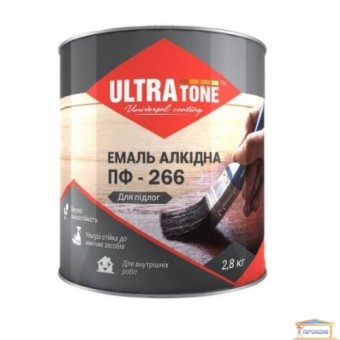 Изображение Эмаль ПФ-266 ULTRA TONE 2,8кг красно-коричневая купить в procom.ua