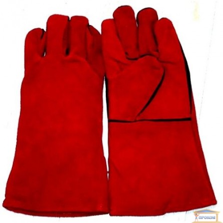 Изображение Перчатки Краги красные длинные купить в procom.ua - изображение 1
