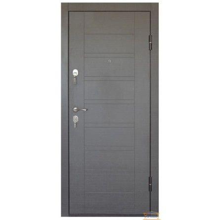 Зображення Двері метал. ПБ 206 венге сірий горизонт 960 права купити в procom.ua - зображення 1