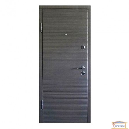 Изображение Дверь метал. ПК 168 V левая 960мм венге горизонт серый купить в procom.ua - изображение 1