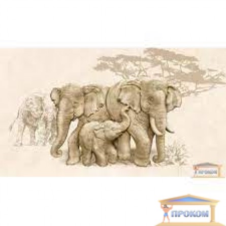Изображение Декор Сафари 23*40 слоны коричневая купить в procom.ua - изображение 1