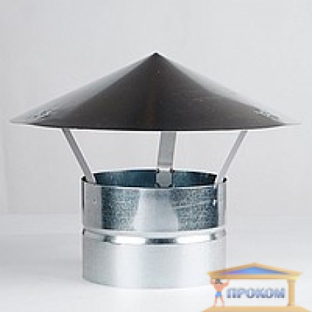 Изображение Зонт оцинкованный вентиляц. 120 купить в procom.ua - изображение 1