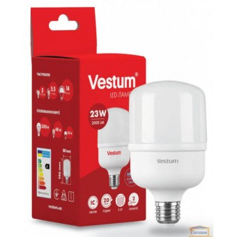 Зображення Лампа led Vestum Т80 23w 6500K E27 1-VS-1601 купити в procom.ua