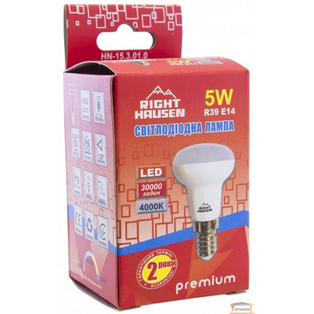 Изображение Лампа RH LED R39 5w E14 4000К HN-153010 купить в procom.ua - изображение 4