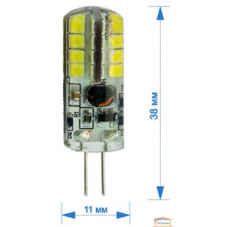 Изображение Лампа RH LED Standart  капс керам/пл 2,5w G4 6000К HN-157032 купить в procom.ua - изображение 1