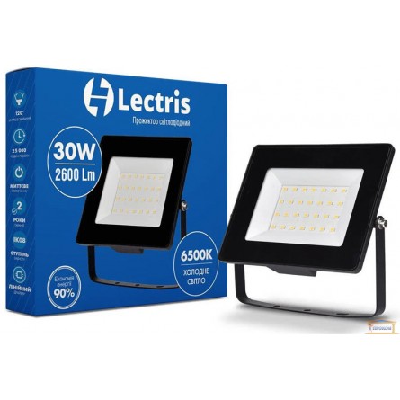 Зображення Прожектор LED Lectris 30W 2600Лм 6500К 185-265V 1-LC-3003 купити в procom.ua - зображення 1
