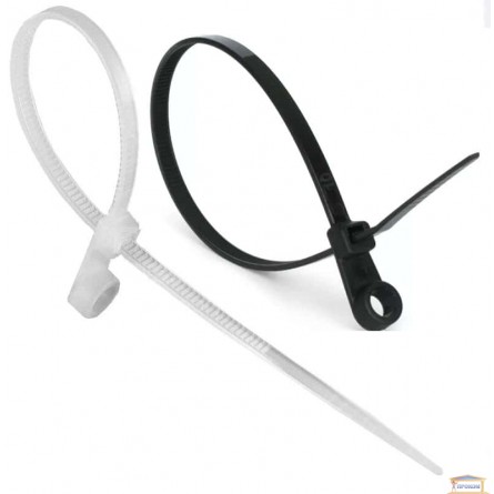Изображение Стяжка кабельная с кольцом 150*4 мм купить в procom.ua - изображение 1