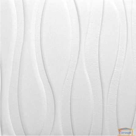 Зображення Панель стінова 3D 700*770*7мм хвиля біла 01-67 купити в procom.ua - зображення 1