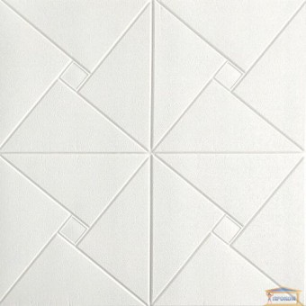 Зображення Панель стінова 3D 700*770*7мм трикутна біла 01-65 купити в procom.ua